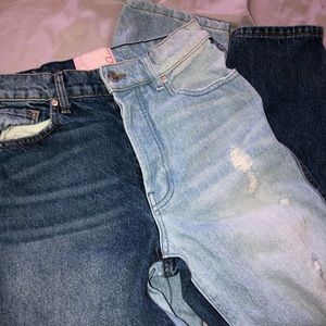 Two tone dream fit jeans